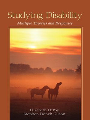 cover image of Studying Disability